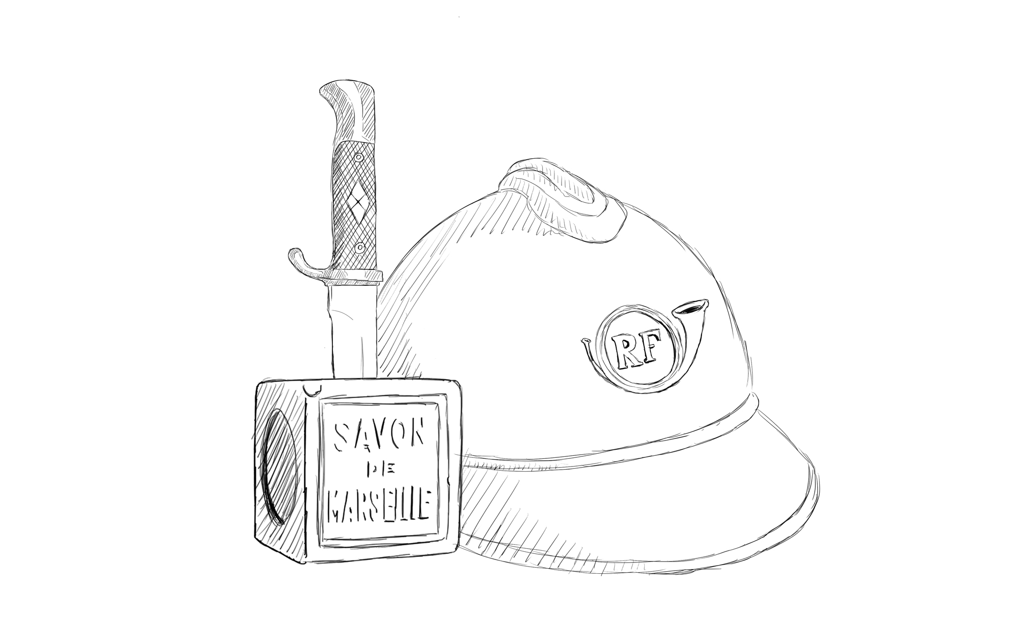 LE DECLIN casque-savon