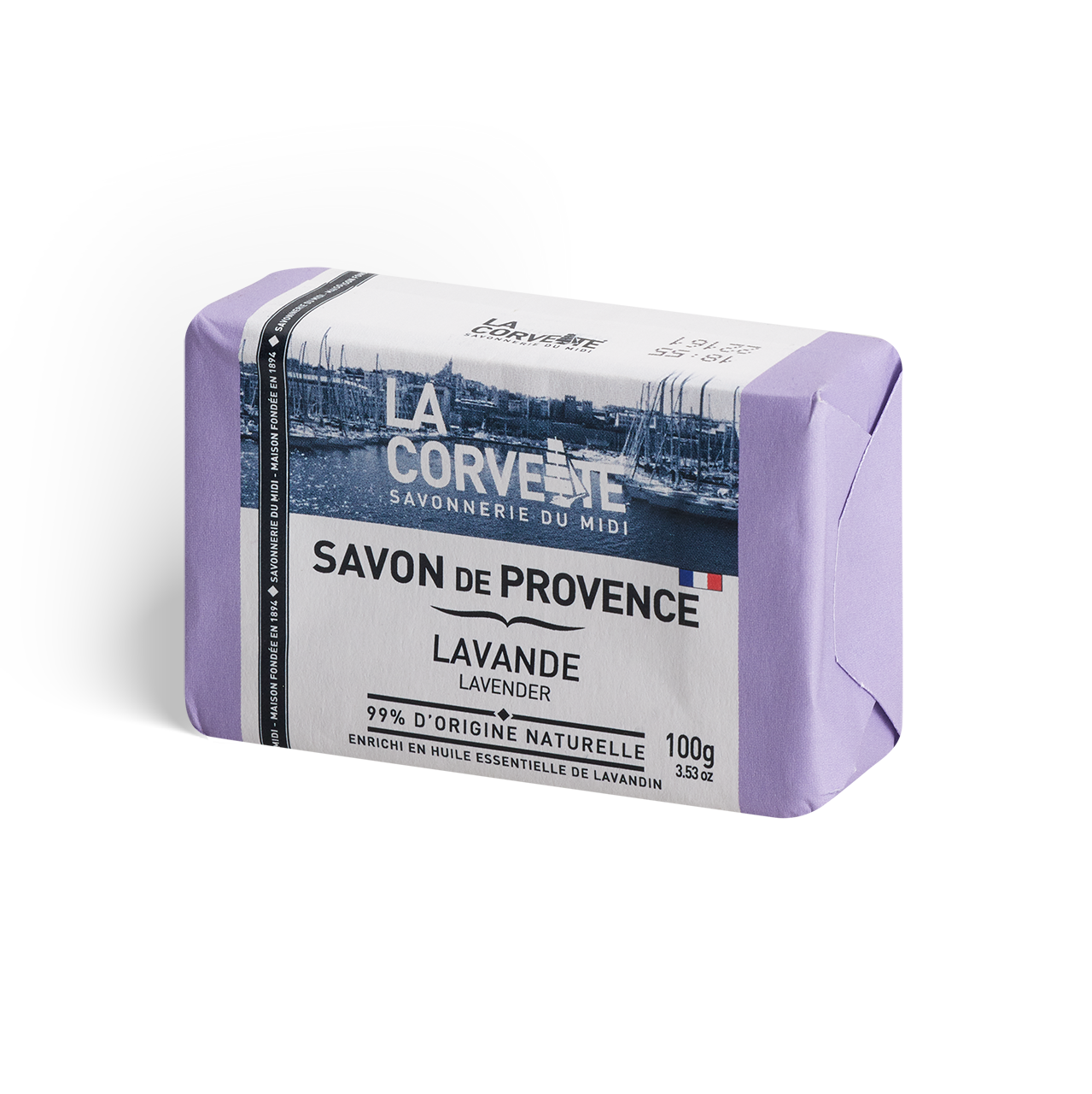 Savon de Marseille lavande – 100g Savon de Marseille lavande – 100g