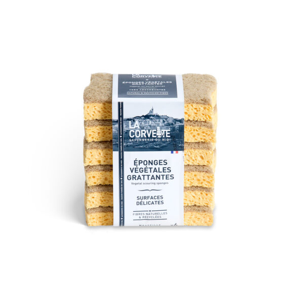 vegetable-based sponge for delicate, sensitive surfaces