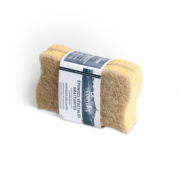 vegetable-based sponge for delicate, sensitive surfaces