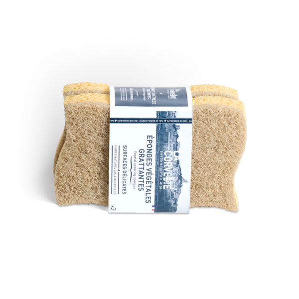 vegetable-based sponge for delicate, sensitive surfaces